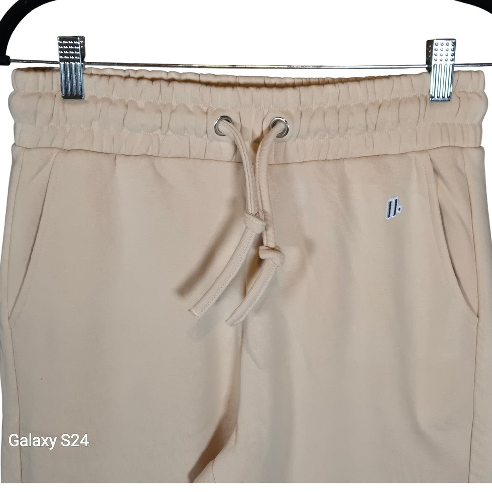 Spark Womens Jogger Pants Size Small Nude Drawstring‎ Waist Casual Athleisure
